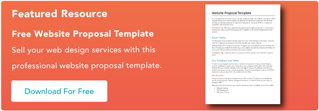 website proposal template